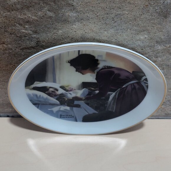 Vintage Norman Rockwell Mothers Love Collectors Plate - Picture 3 of 10